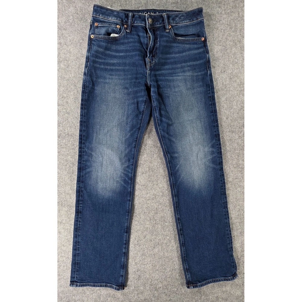 American Eagle AirFlex Original Bootcut Denim Jeans Mens Size 31x32 Dark Wash